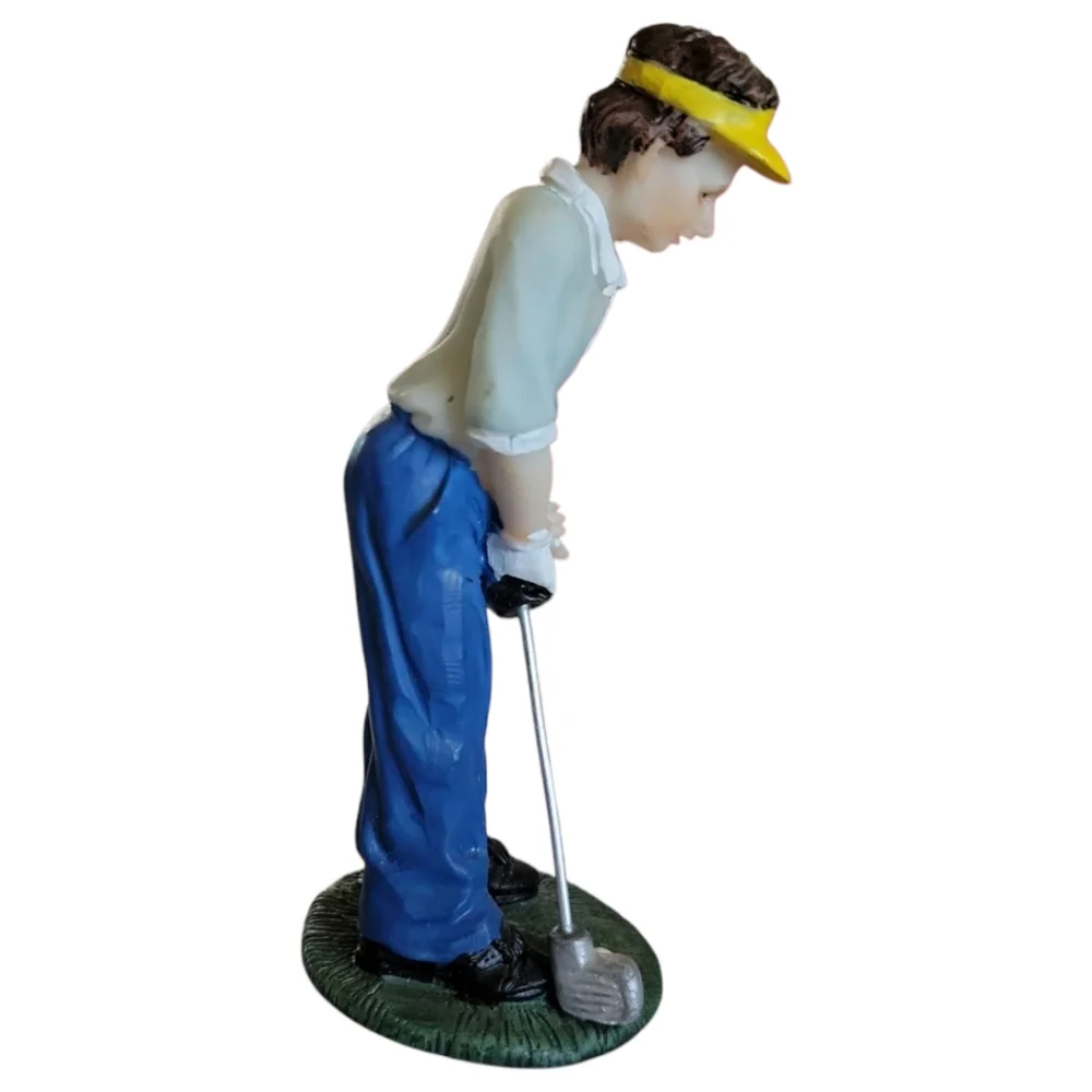 1 Golfer Putting Figurine Statue Posing K' Collections Cake Topper Collector's
